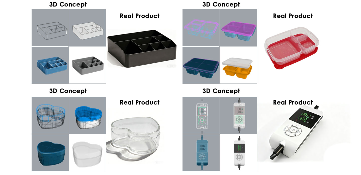 3D concept vs real product examples 2
