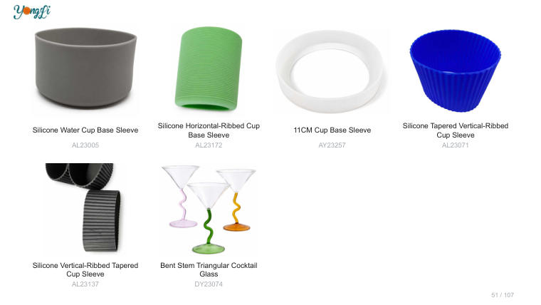 Drinkware & Bottles range sample (page 51)