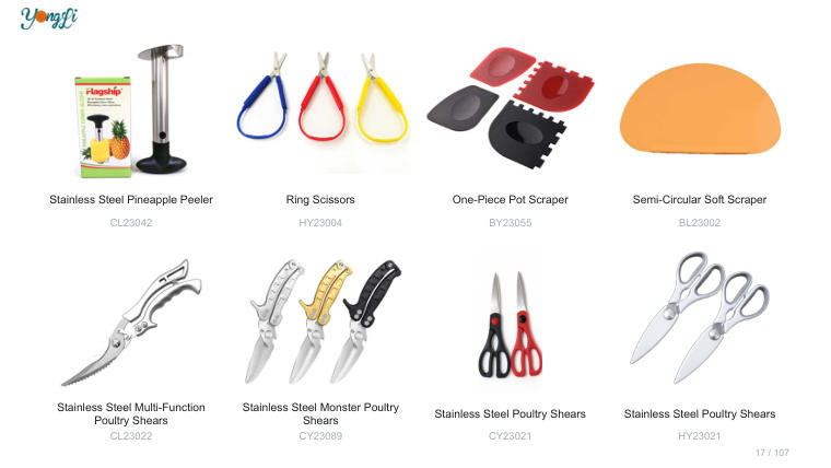 Knives & Cutting Boards range sample (page 17)