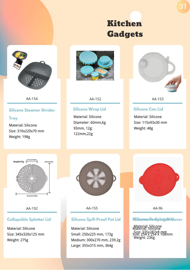 Kitchen Gadgets range sample (page 37)