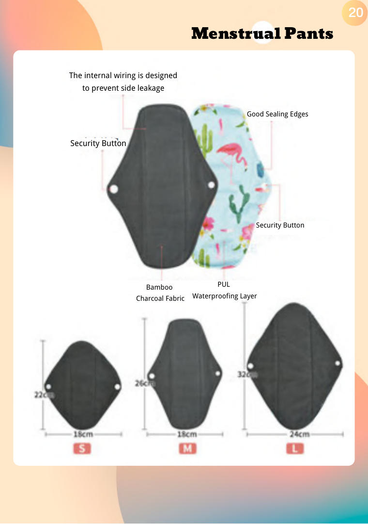 Menstrual Pants range sample (page 20)